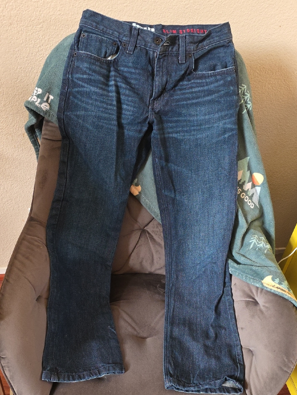 urban pipeline Dark Blue Slim Straight Men’s Jeans